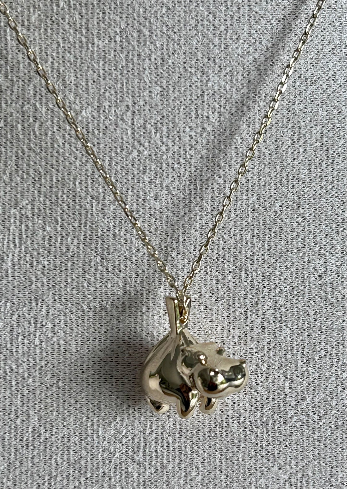 Maxi Hippo Gold Necklace