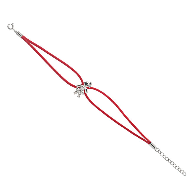 Louloux Girl Cord Bracelet Silver