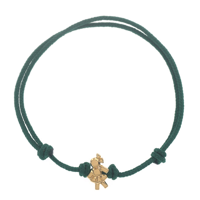 Mini Louloux Girl Gold single wire bracelet