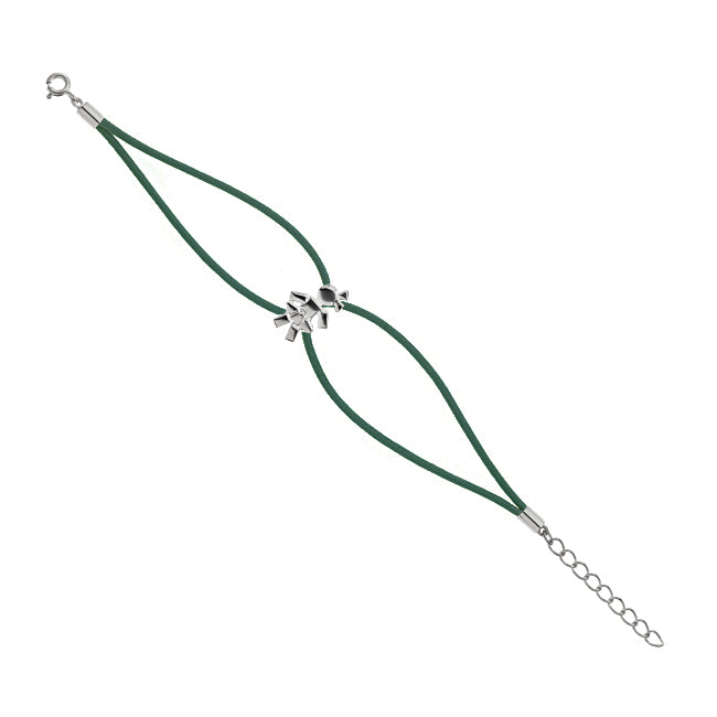 Louloux Girl Cord Bracelet Silver
