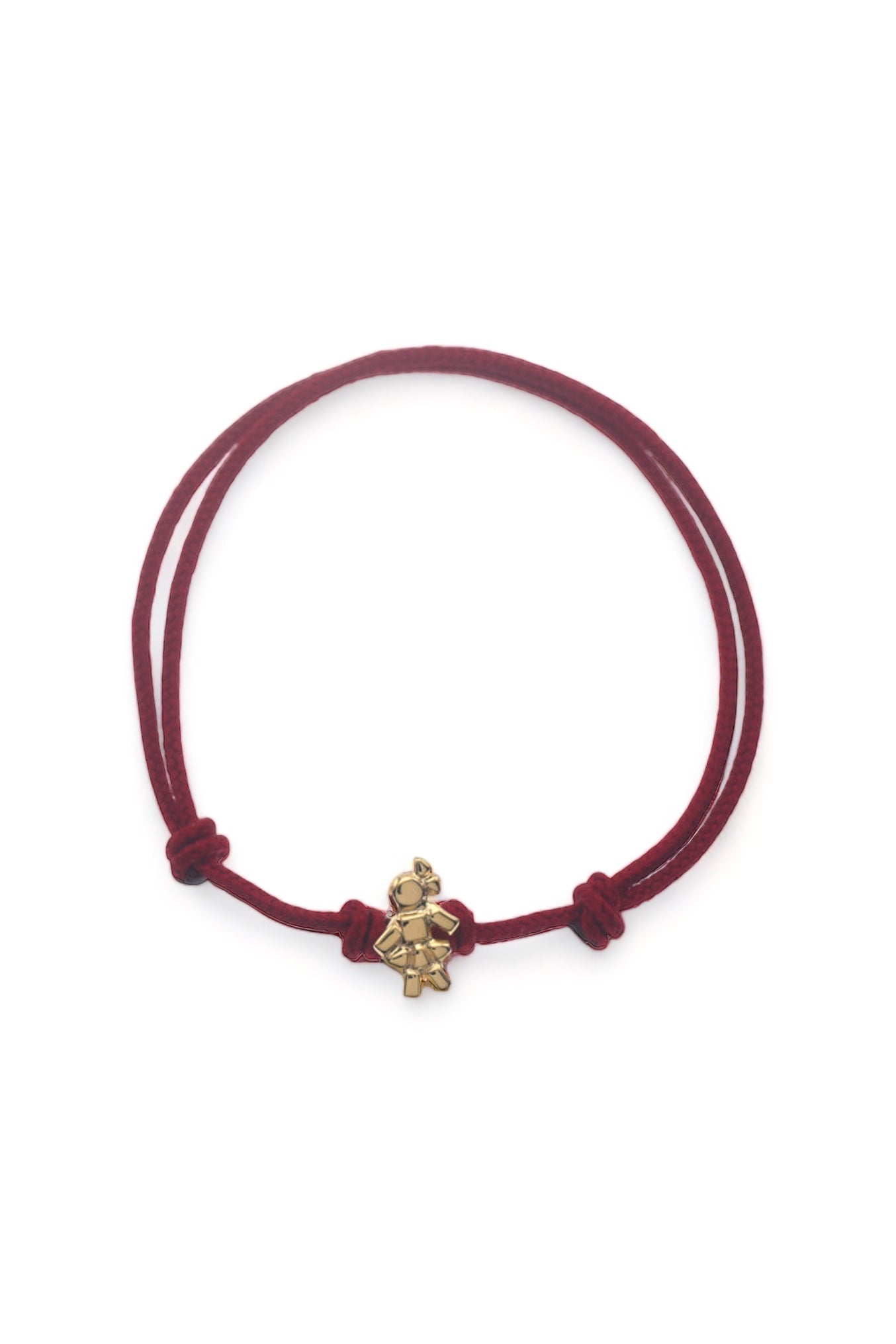 Bracelet Red fil simple mini Louloux Girl Gold