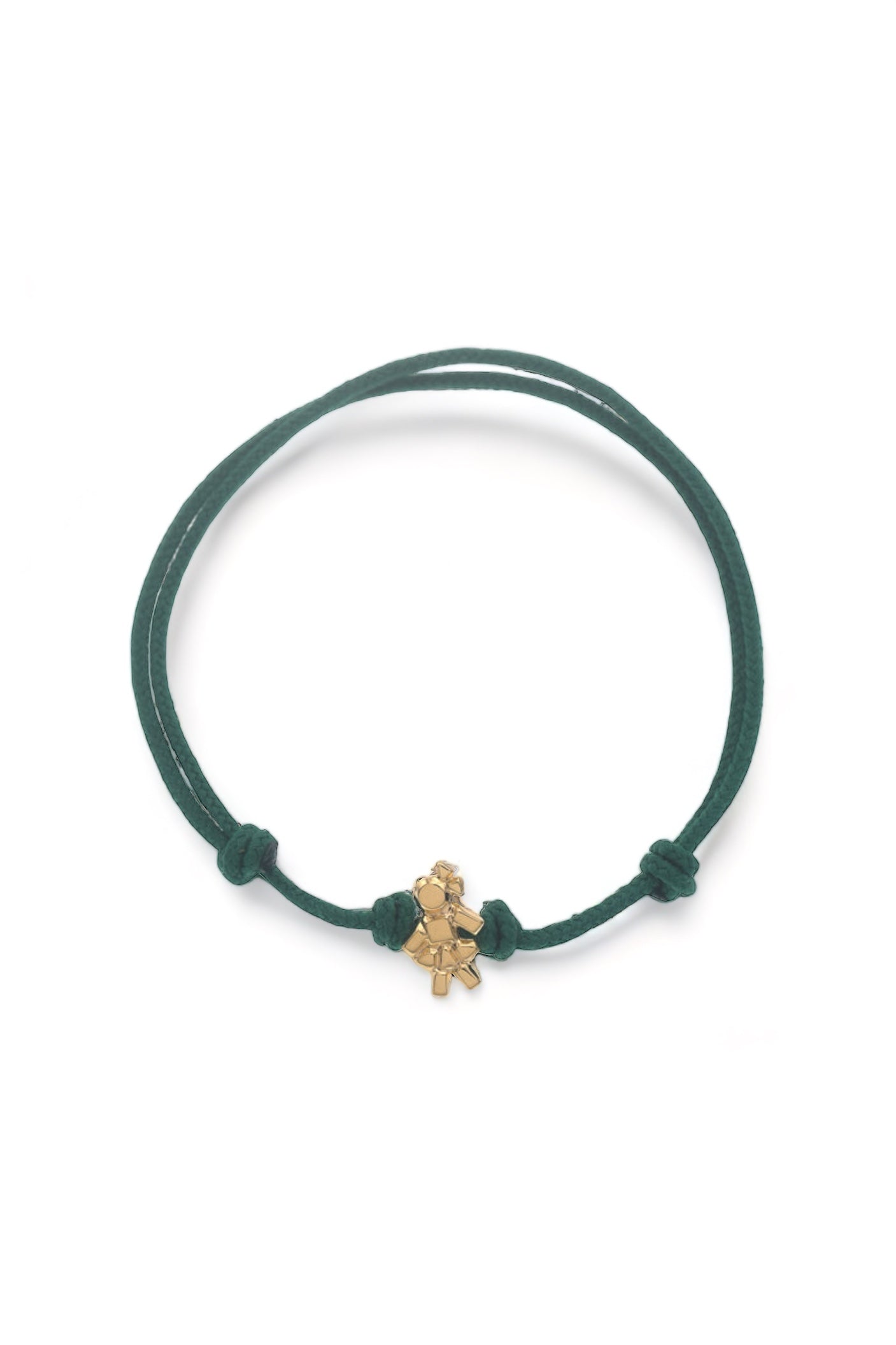 Bracelet Vert fil simple mini Louloux Girl Gold