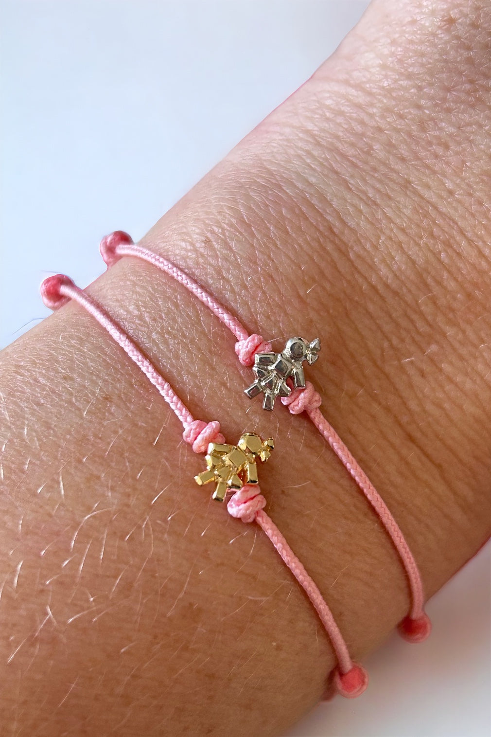 Bracelet fil simple mini Louloux Girl Gold et Argent