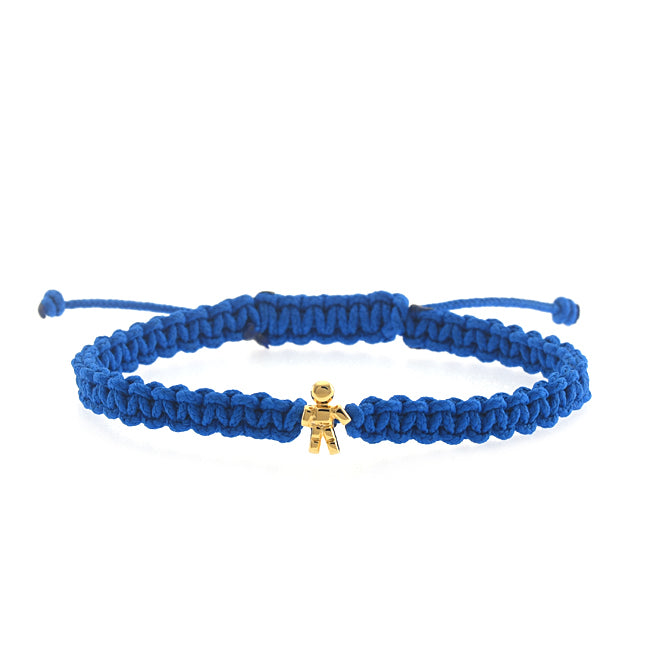 Bracelet fil tissage macramé Mini Louloux Boy Gold