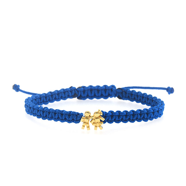 Bracelet tissage macramé Mini Louloux Boy&Girl Gold