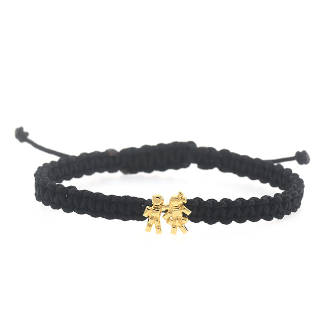 Bracelet tissage macramé Mini Louloux Boy&Girl Gold