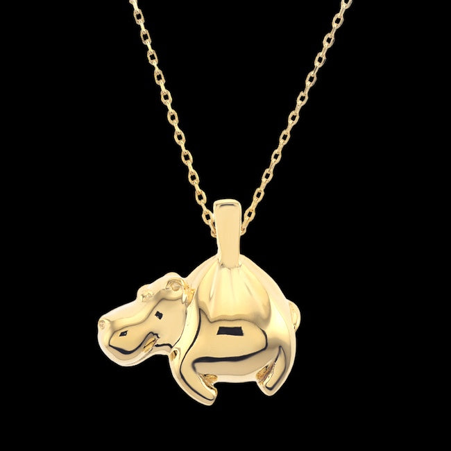 Maxi Hippo Gold Necklace