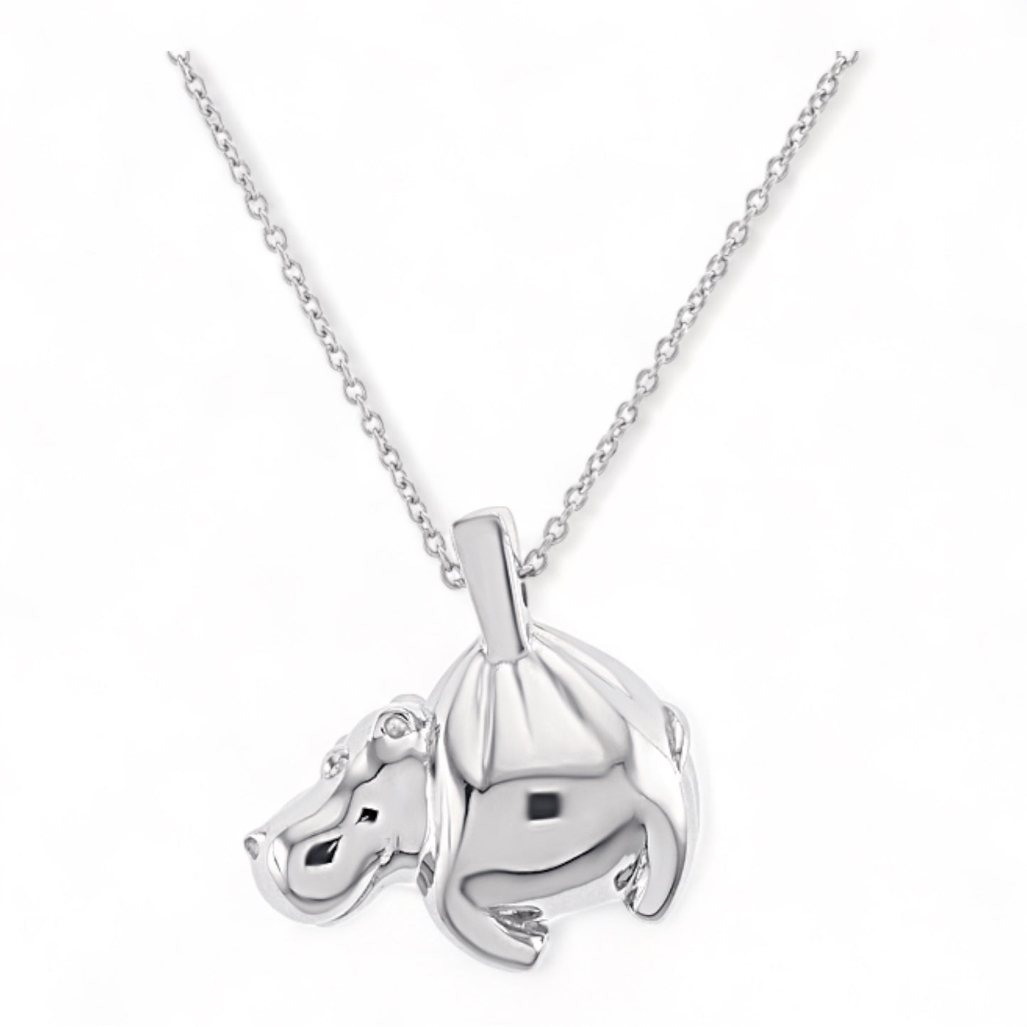Collier Maxi Hippo Argent