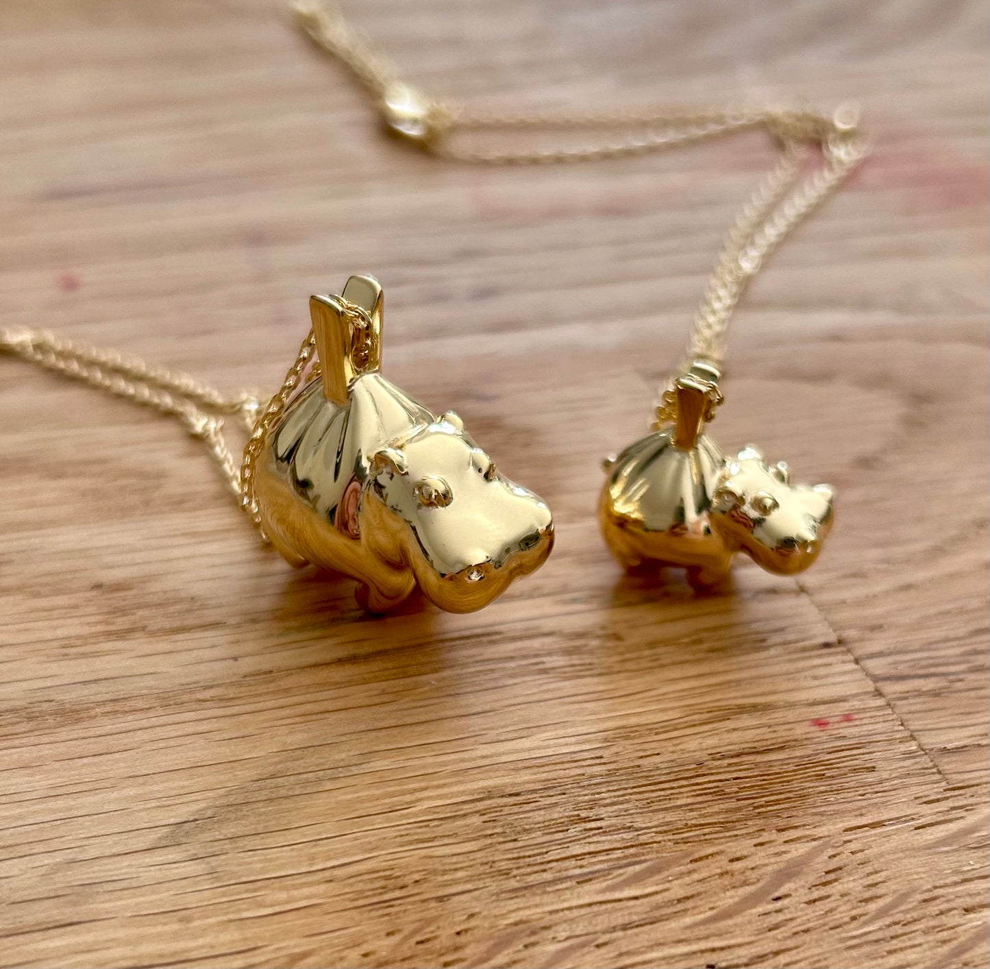 Collier Mini Hippo couleur or