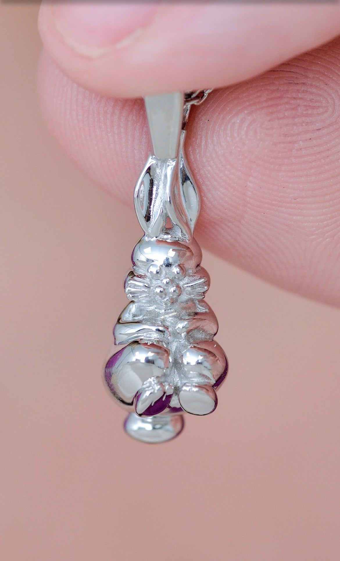 Collier Mini Lapin Argent