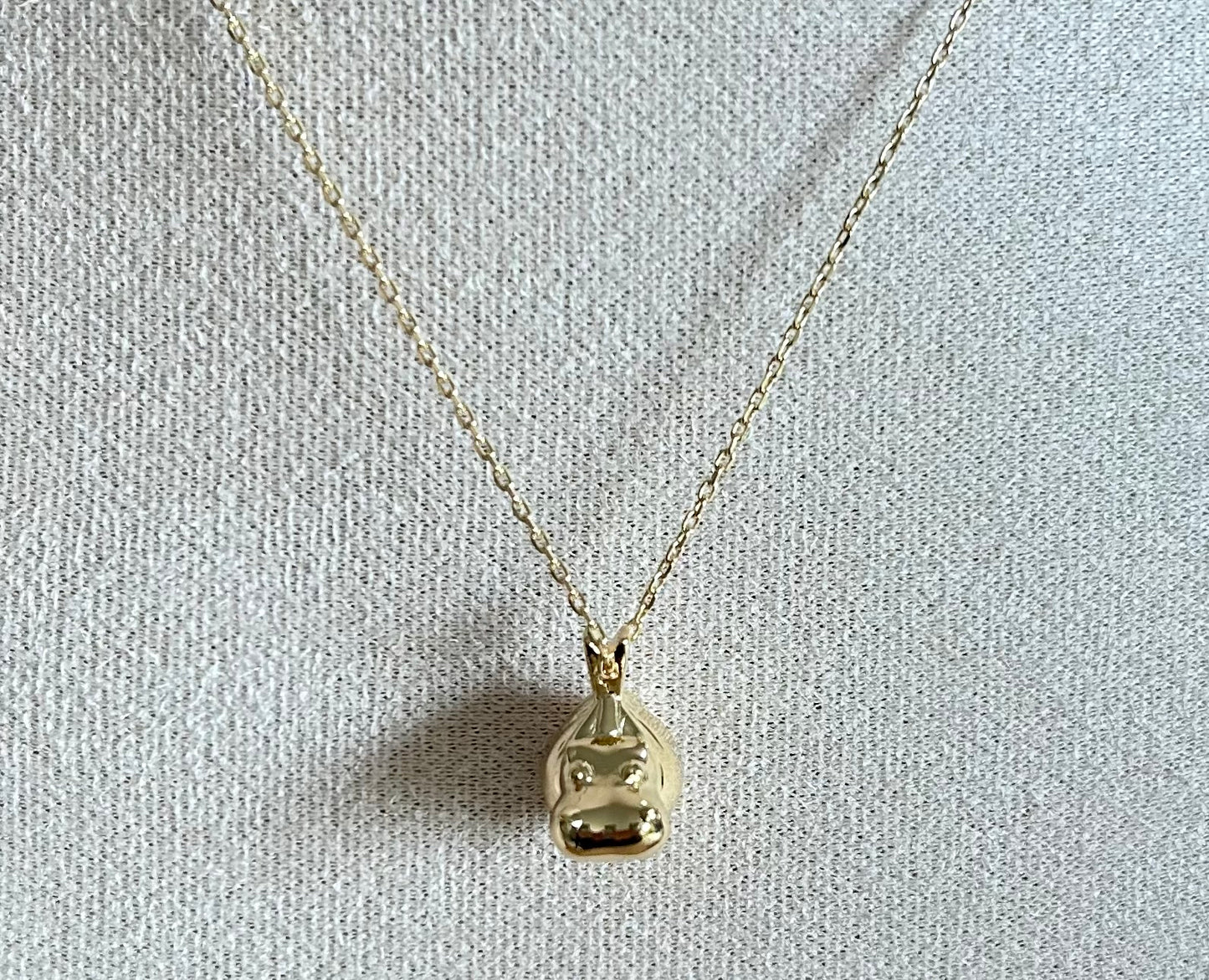 Collier Mini Hippo Gold