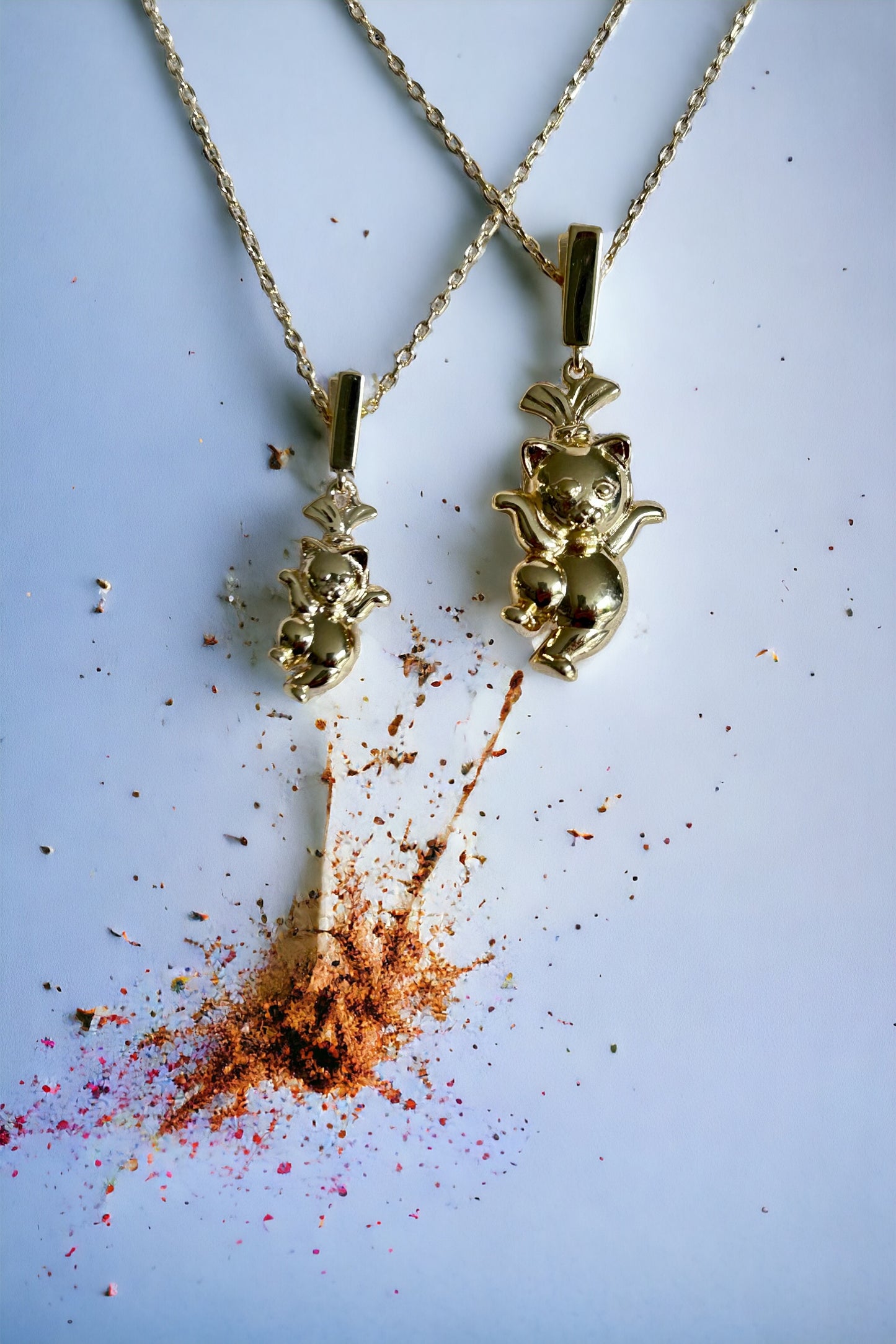Collier enfant et adulte Baby Lady Cat Gold