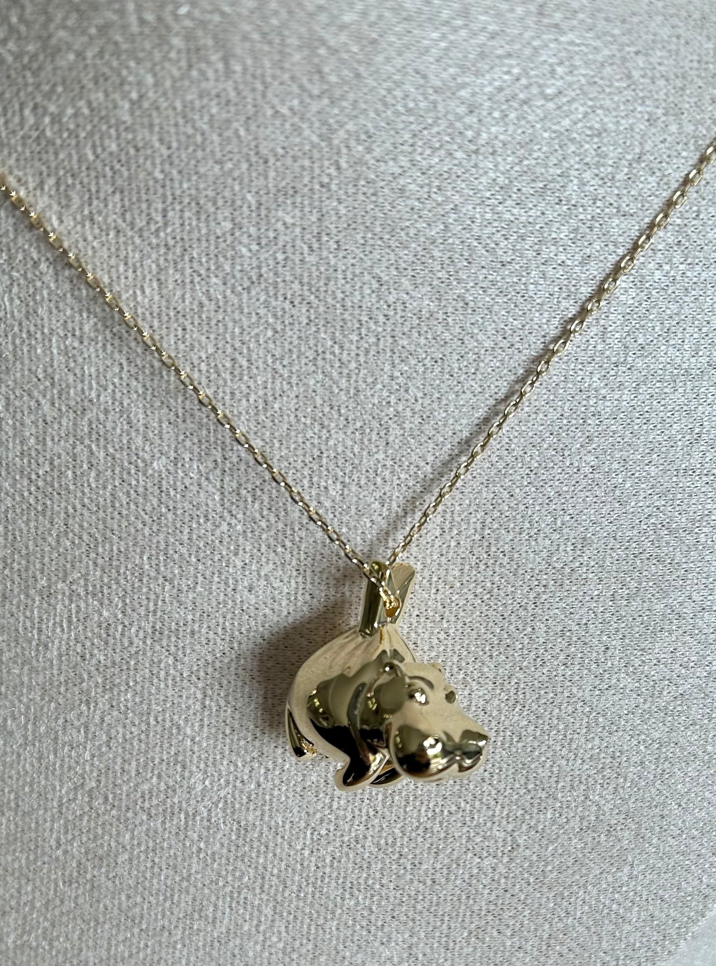 Maxi Hippo Gold Necklace