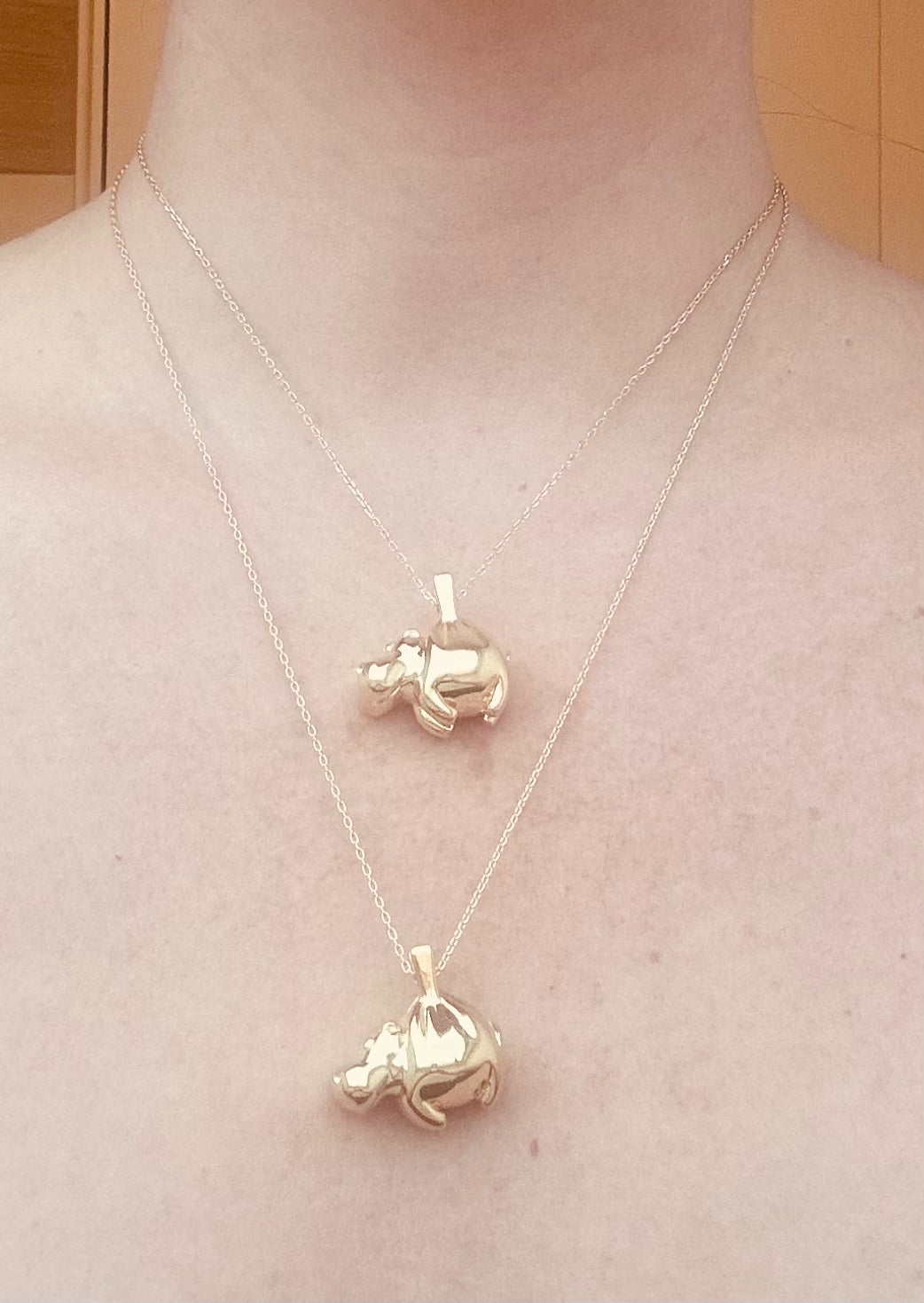 Maxi Hippo Gold Necklace