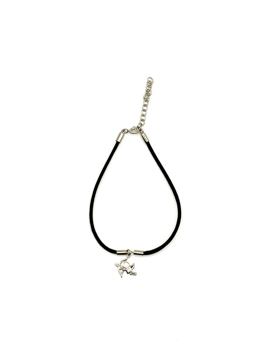 Cupid Silver Cord Bracelet - Adult Size