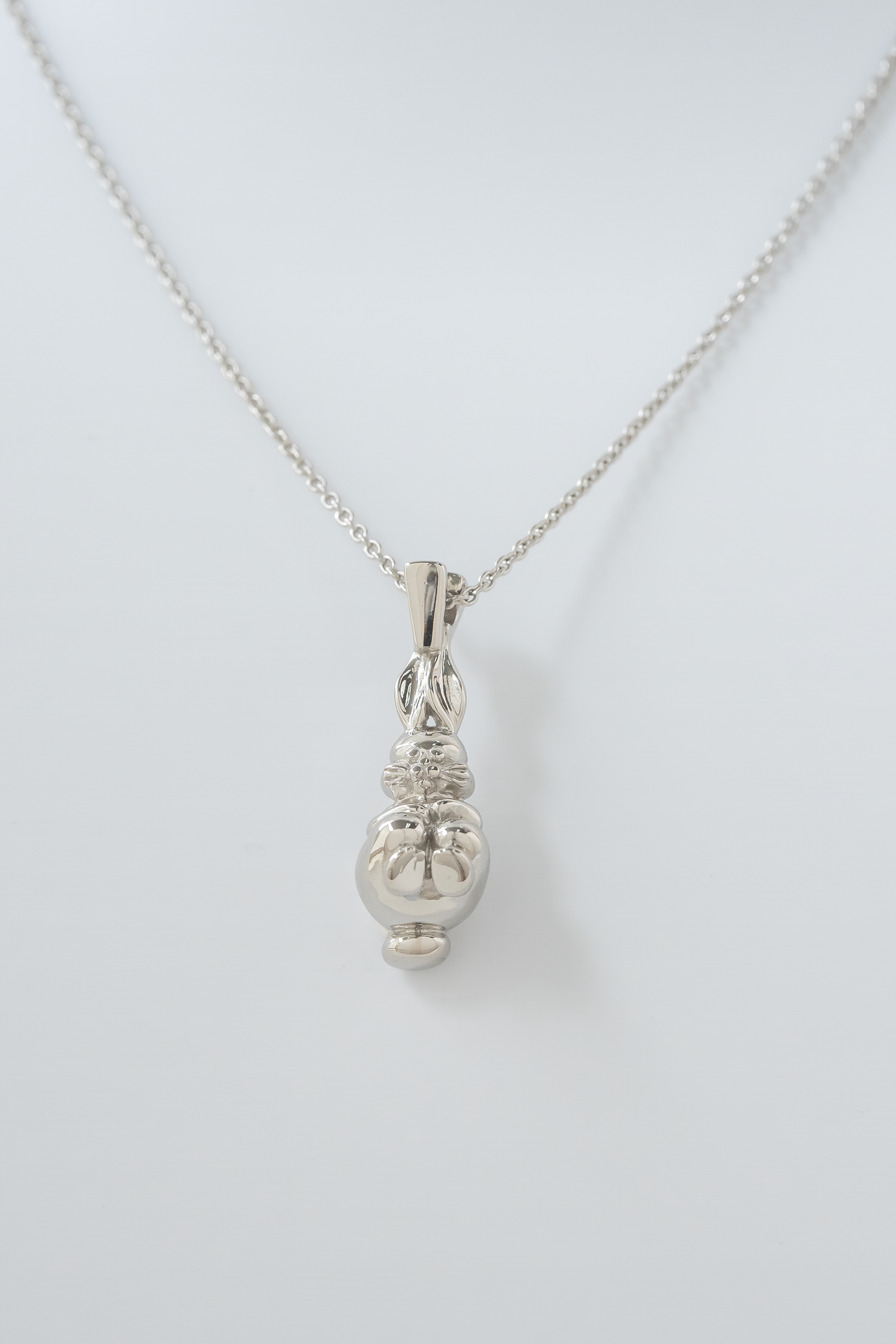 Collier Grand Lapin Argent