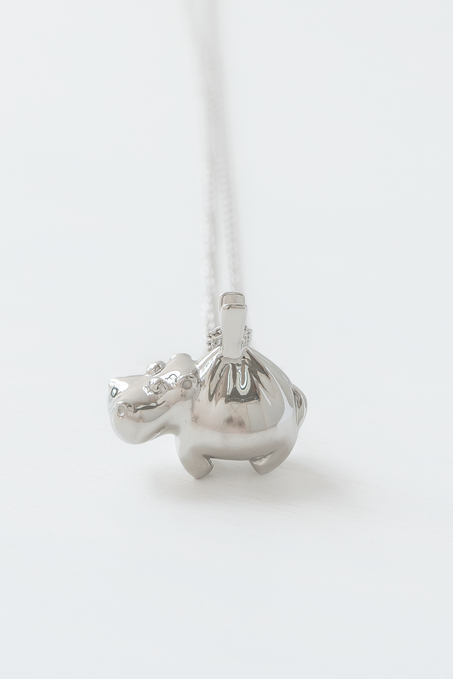 Collier Mini Hippo Argent