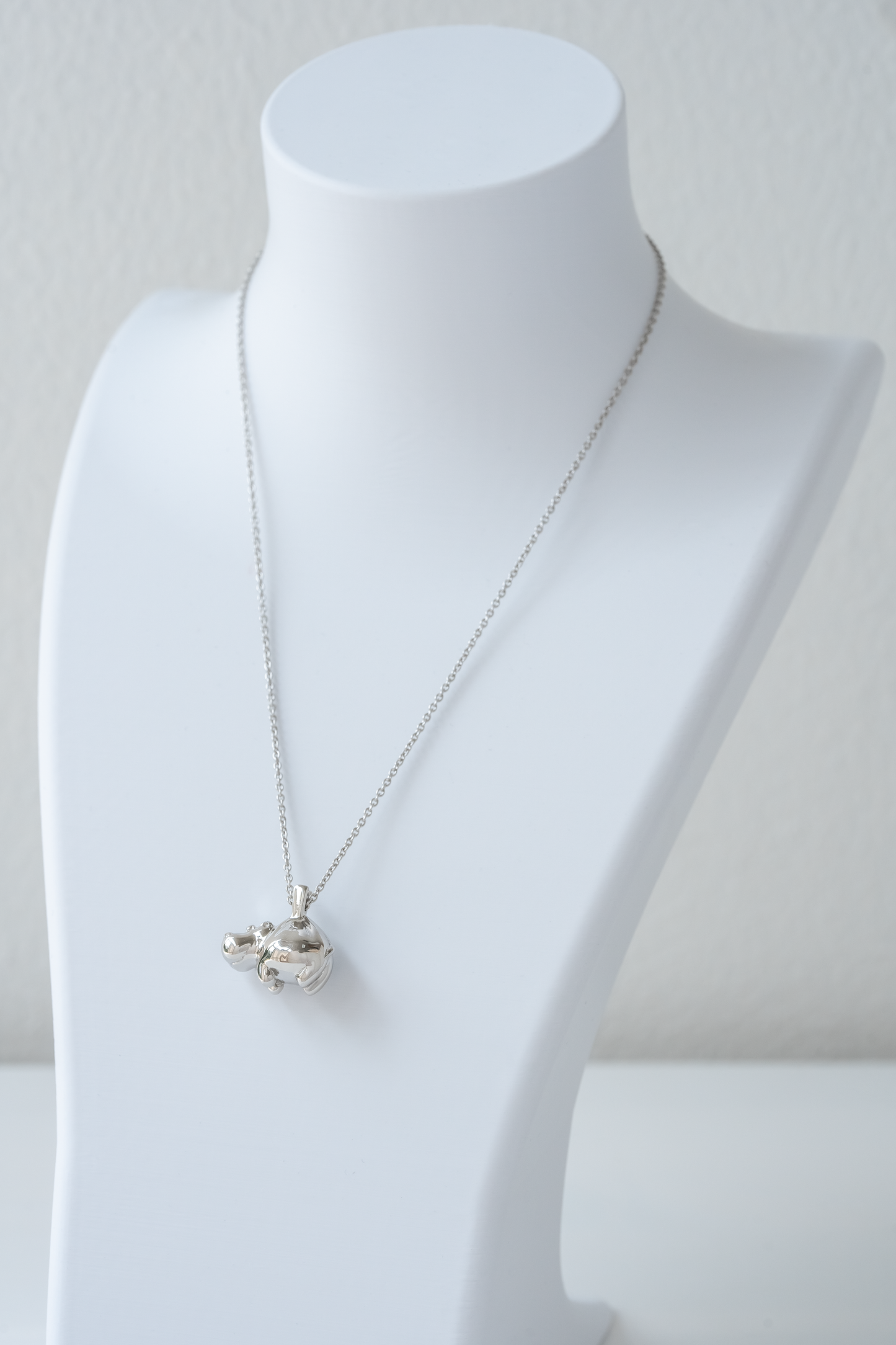 Collier Mini Hippo Argent