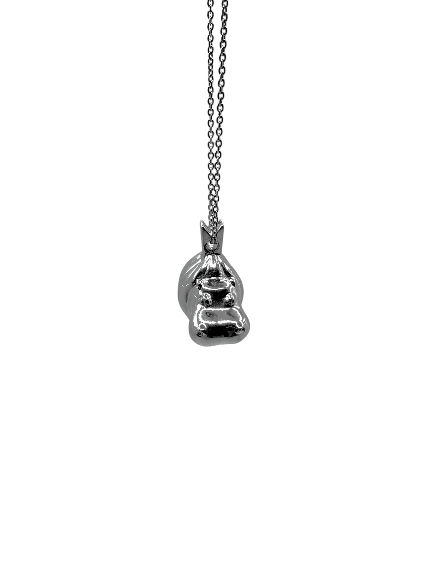 Collier Maxi Hippo Argent