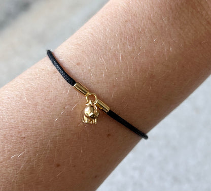 Bracelet cordon cochon Gold - Taille adulte
