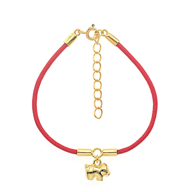 Bracelet cordon cochon Gold - Taille enfant