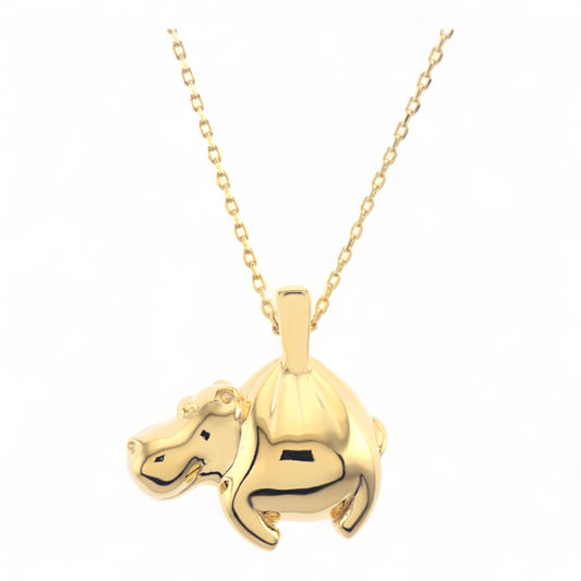 Collier Maxi Hippo Gold