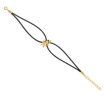 Louloux Girl Gold cord bracelet