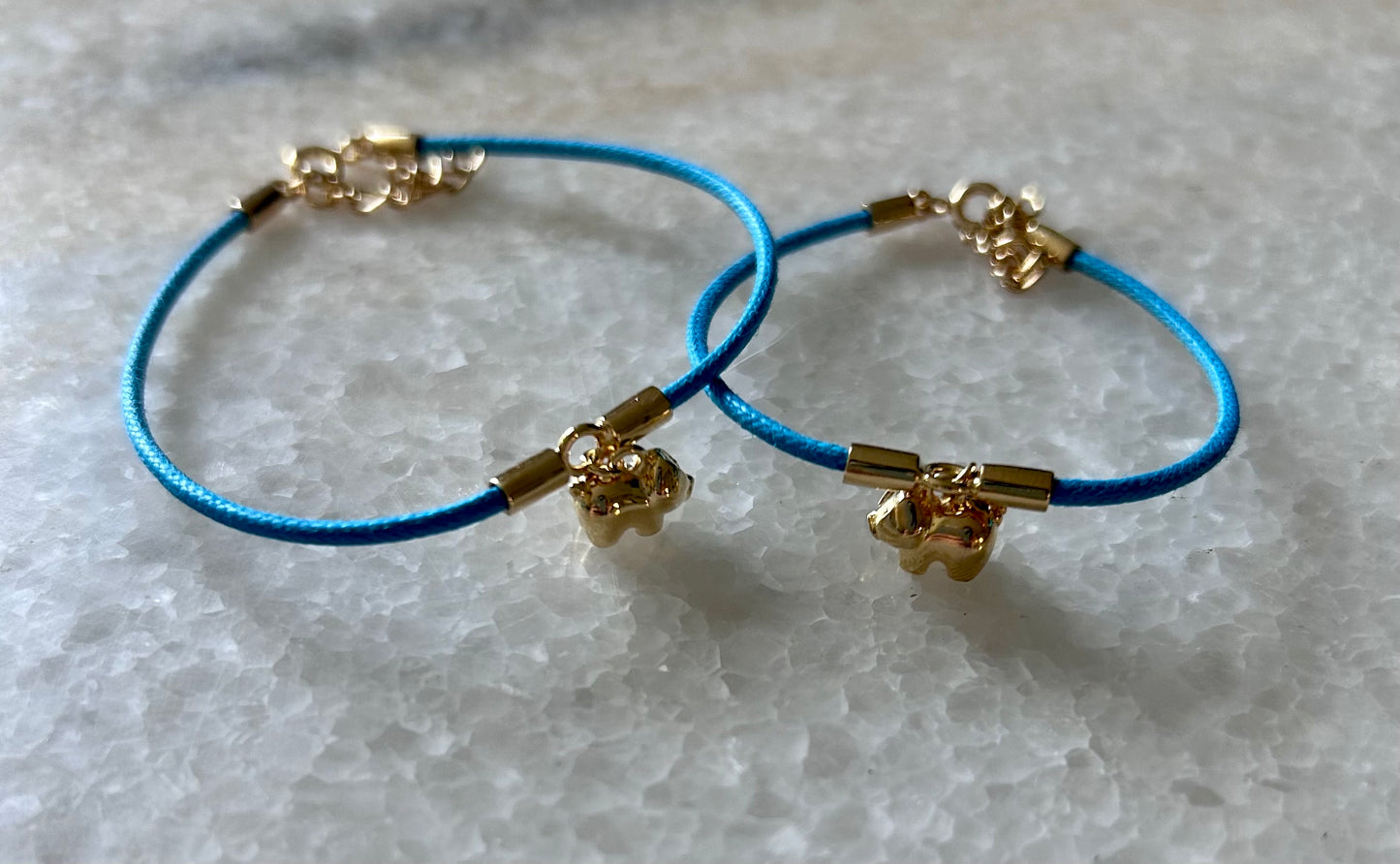 Bracelet cordon cochon Gold - Taille adulte