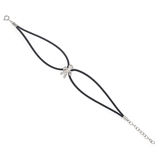 Bracelet cordon Louloux Boy Argent