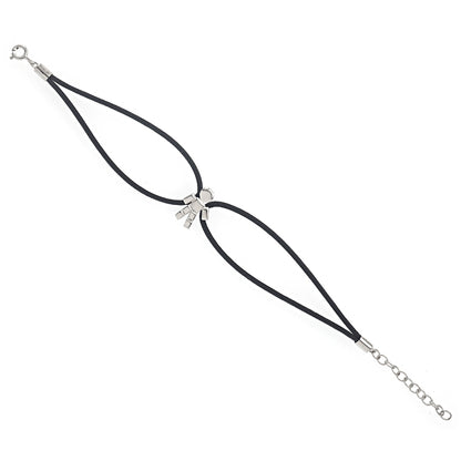 Bracelet cordon Louloux Boy Argent