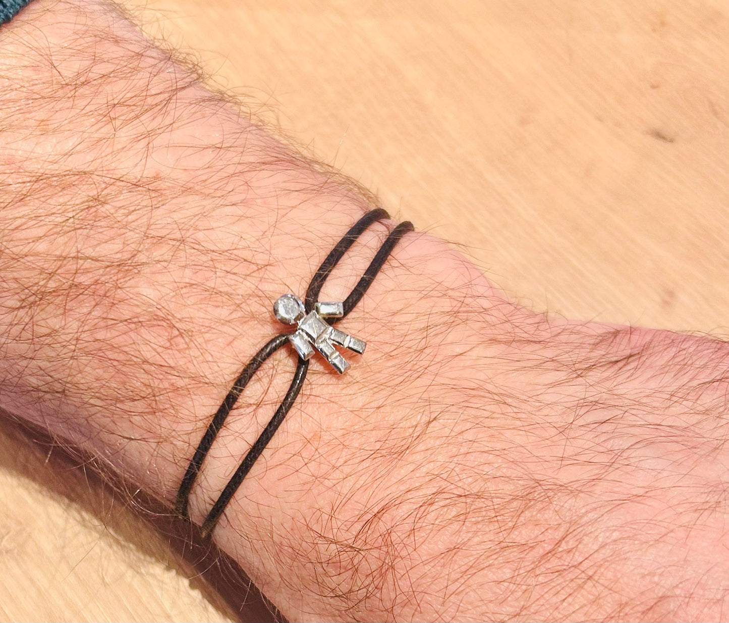Bracelet cordon Louloux Boy Argent