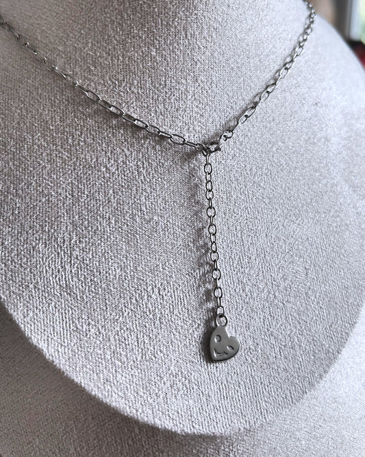 Collier Cœur clin d'œil Argent