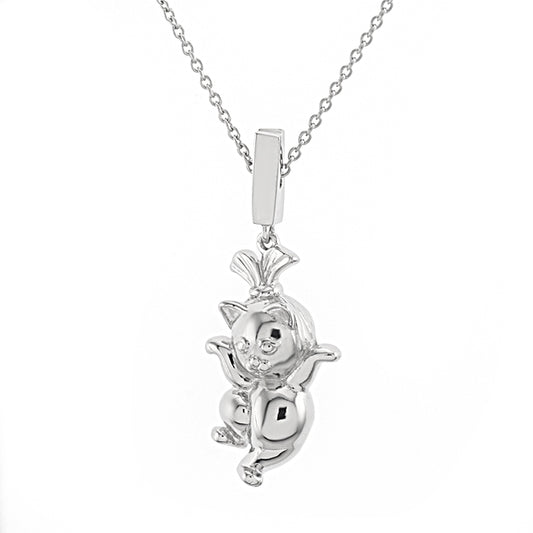Collier Lady Cat couleur Argent