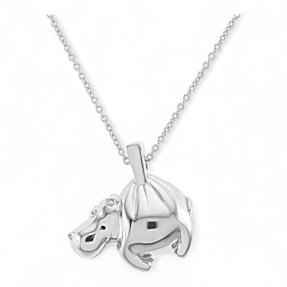 Collier Maxi Hippo Argent