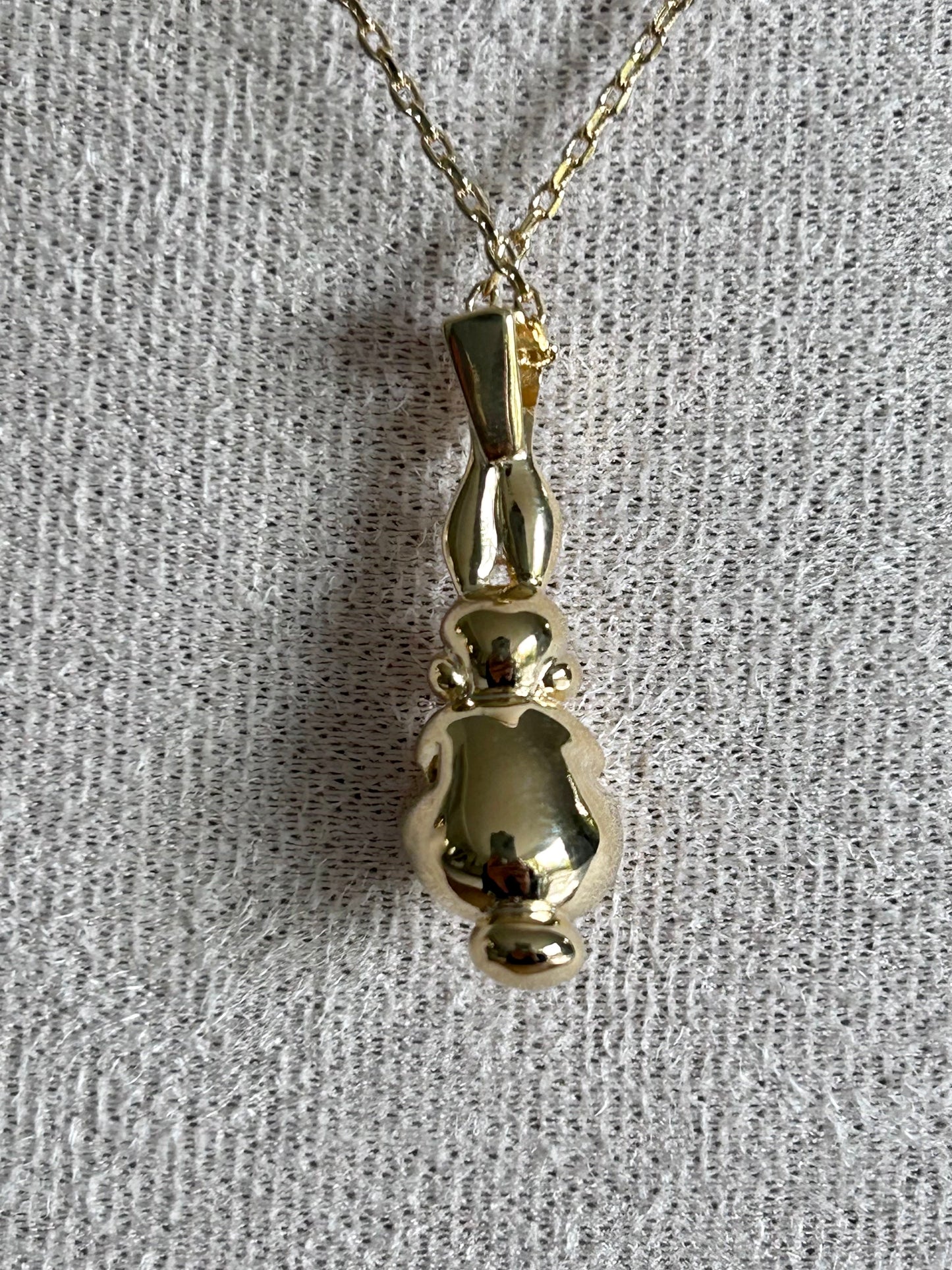 Collier adulte et enfant Grand Lapin Gold