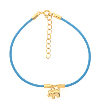 Bracelet cordon cochon Gold - Taille adulte