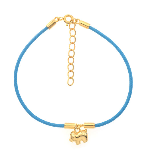 Bracelet cordon cochon Gold - Taille adulte