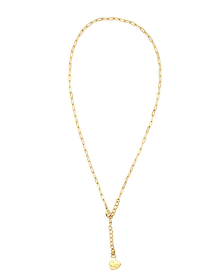 Collier Coeur clin d'oeil Gold