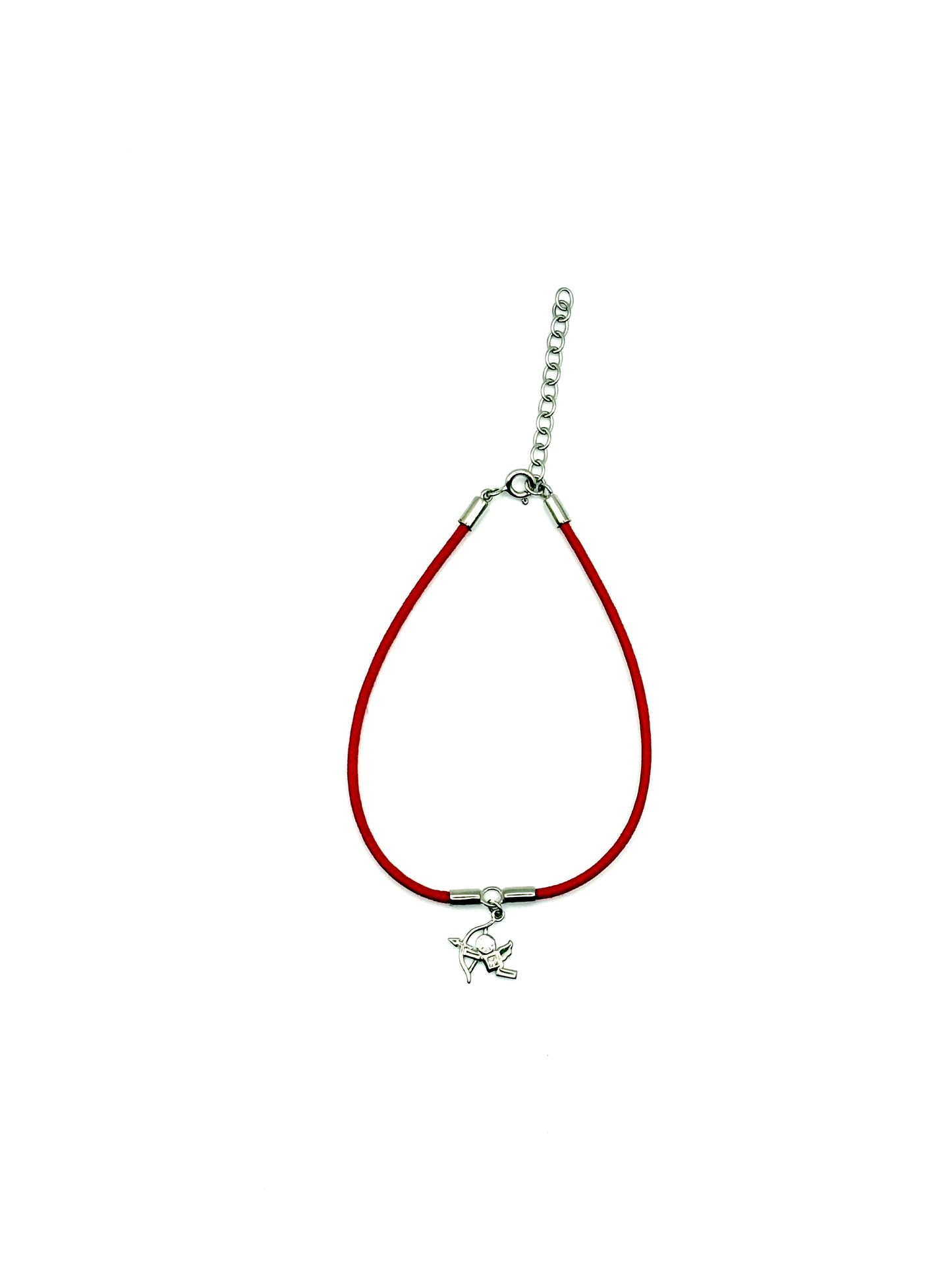 Bracelet cordon Cupidon Argent- Taille adulte