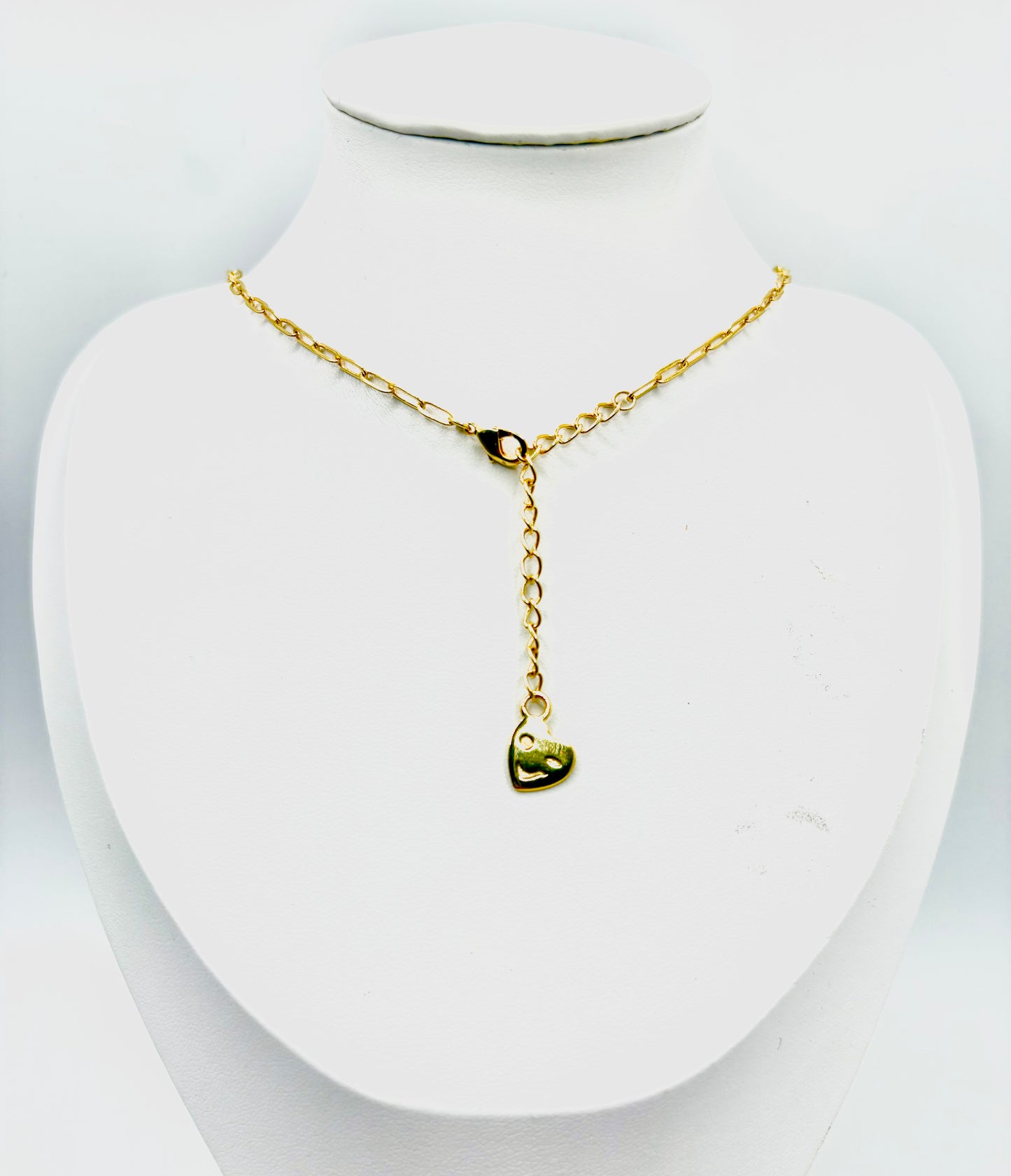 Collier Coeur clin d'oeil Gold
