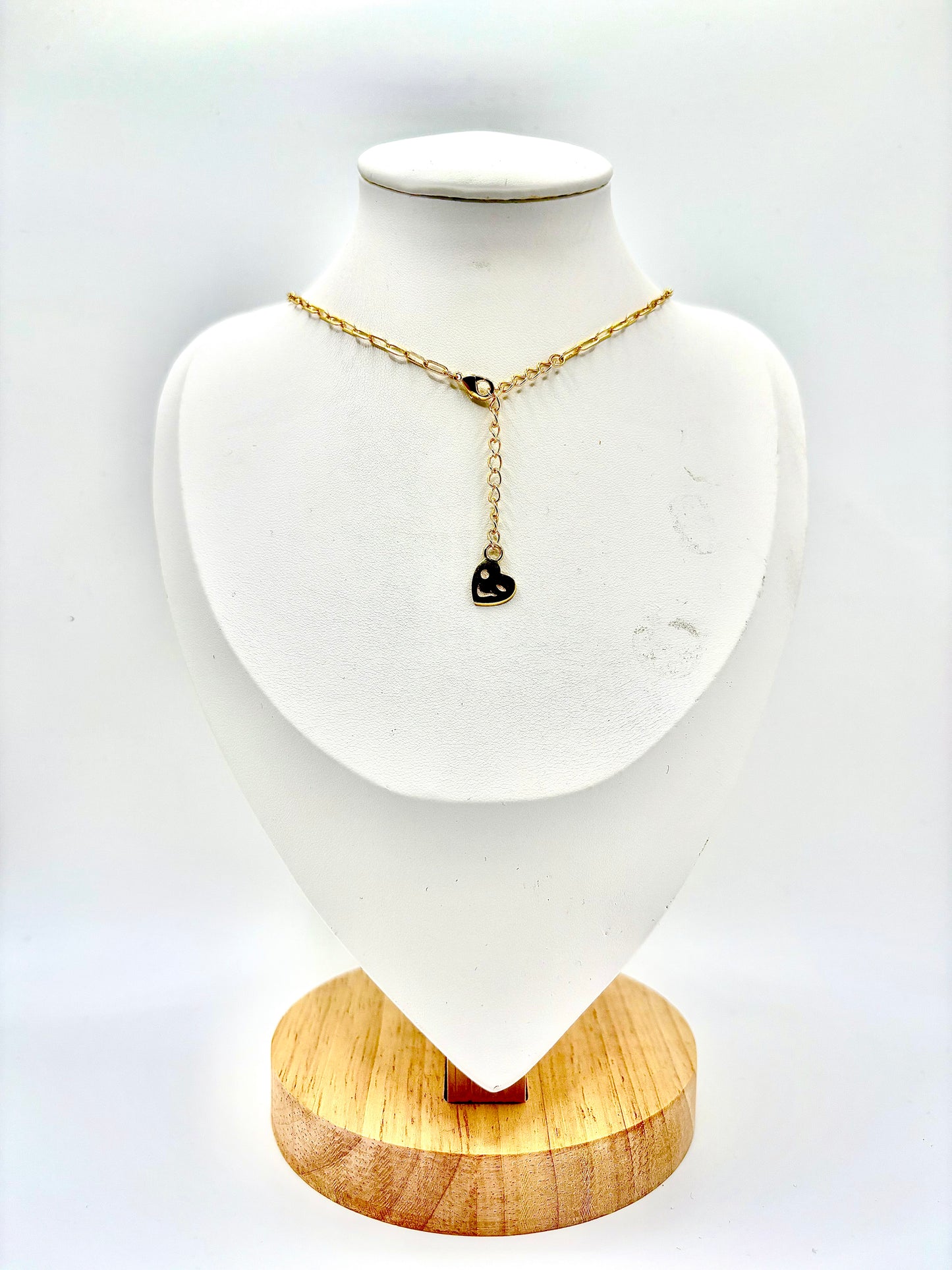 Collier Coeur clin d'oeil Gold