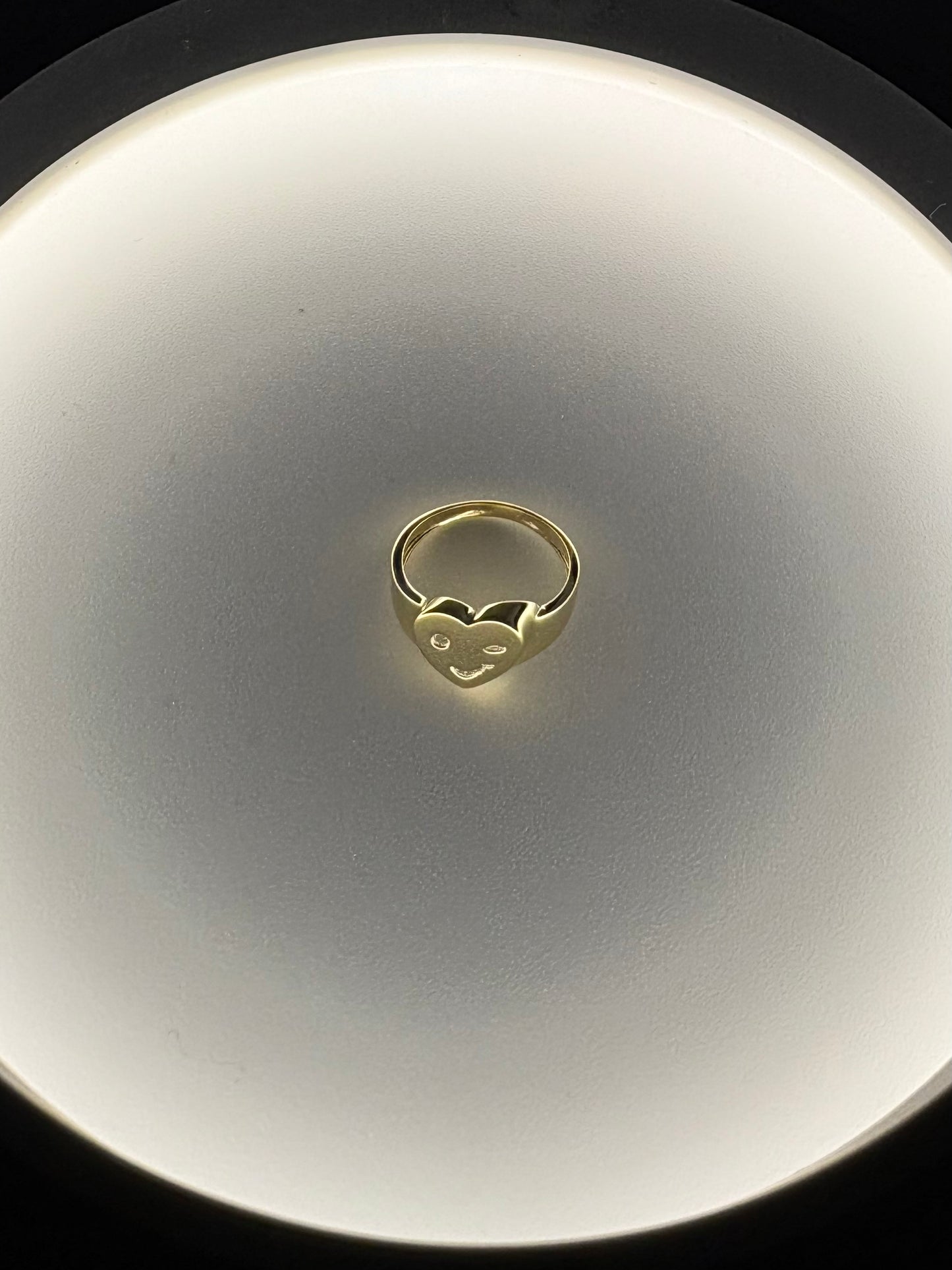 Bague Cœur clin d'œil Gold