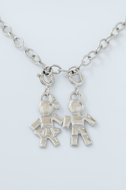 Collier Loulou Boy Argent
