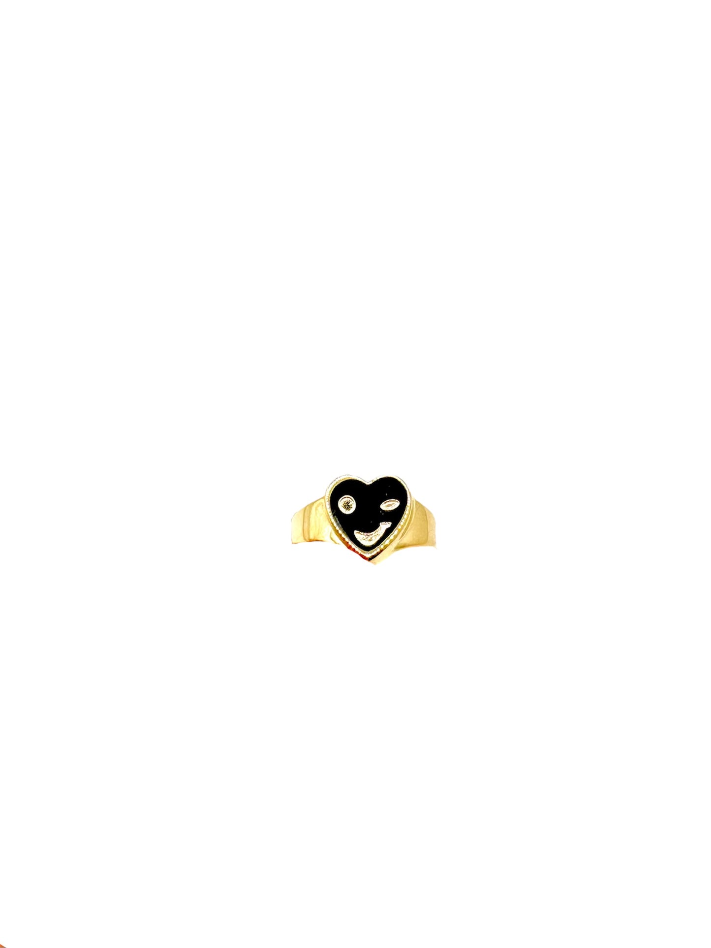Bague Cœur clin d'œil Gold