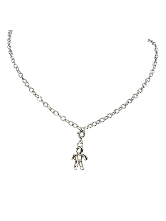 Collier Loulou Boy Argent