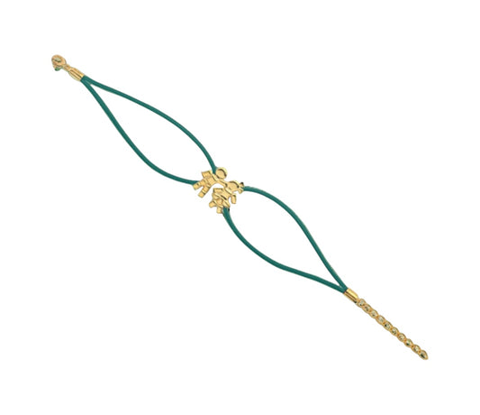 Louloux Boy&Girl Gold cord bracelet