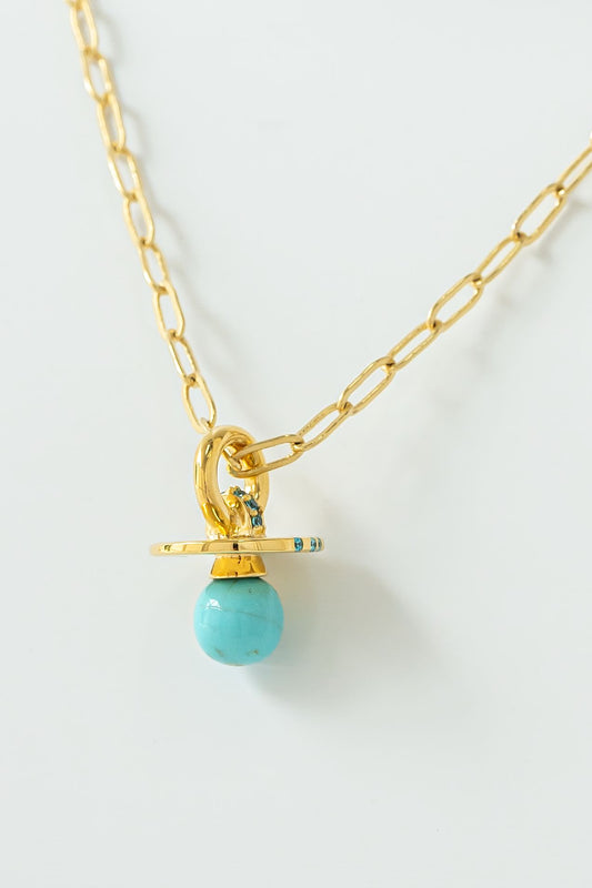 Pendentif Tétine Turquoise