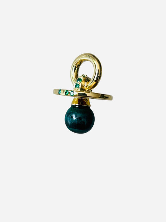 Pendentif Tétine Malachite