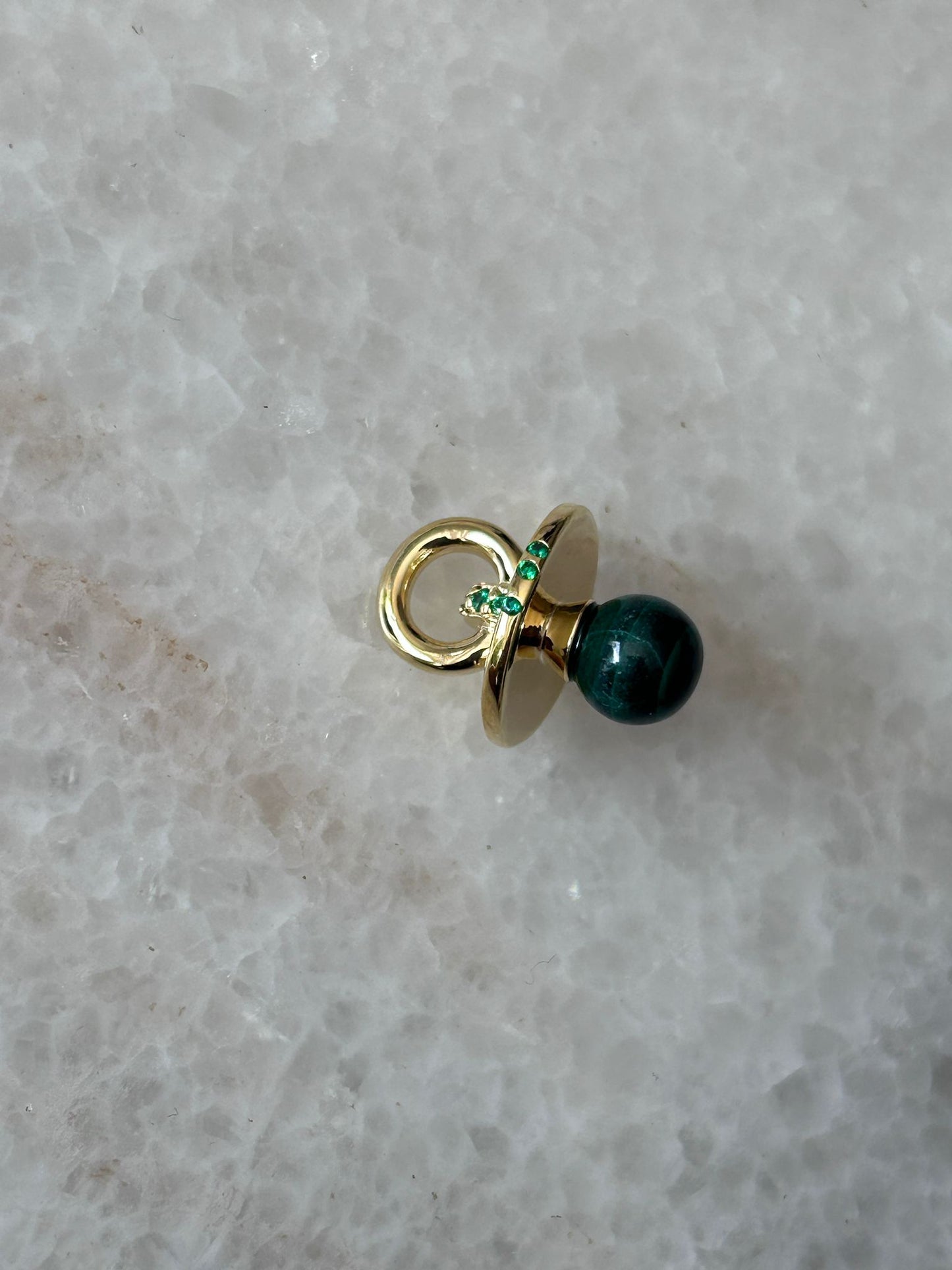 Pendentif Tétine Malachite