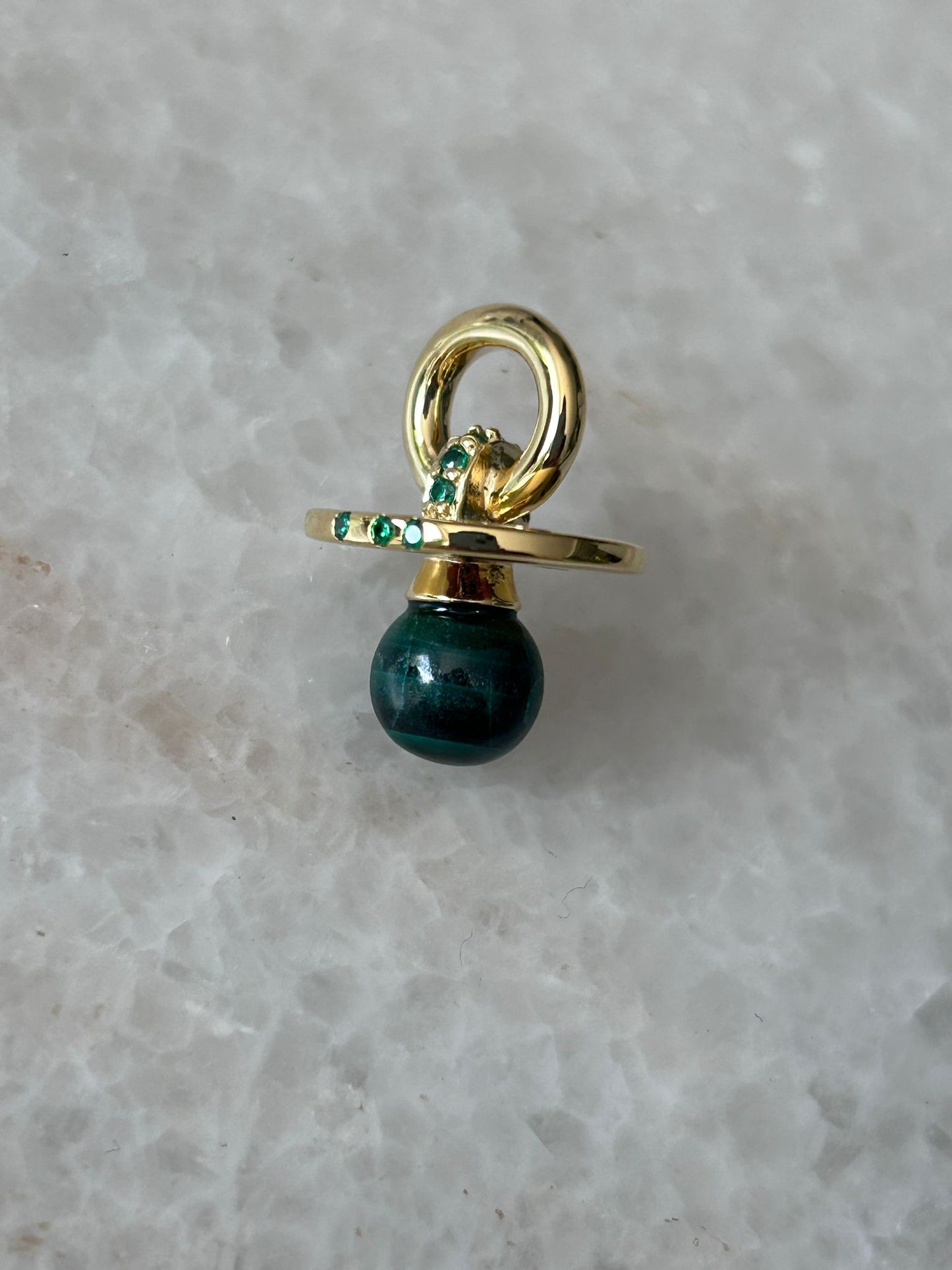 Pendentif Tétine Malachite